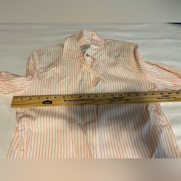 Vintage Susan Bristol Pink Striped Button-Up Shirt - Size 4P NWT NOS - Picture 7 of 9